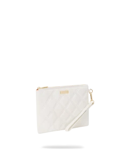SPRAYGROUND® CROSSOVER CLUTCHES RIVIERA LE BLANC GOLD CHAIN SHARK CROSSOVER CLUTCH