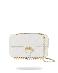 SPRAYGROUND® RIVIERA LE BLANC GOLD CHAIN SHARK HANDBAG BAGS