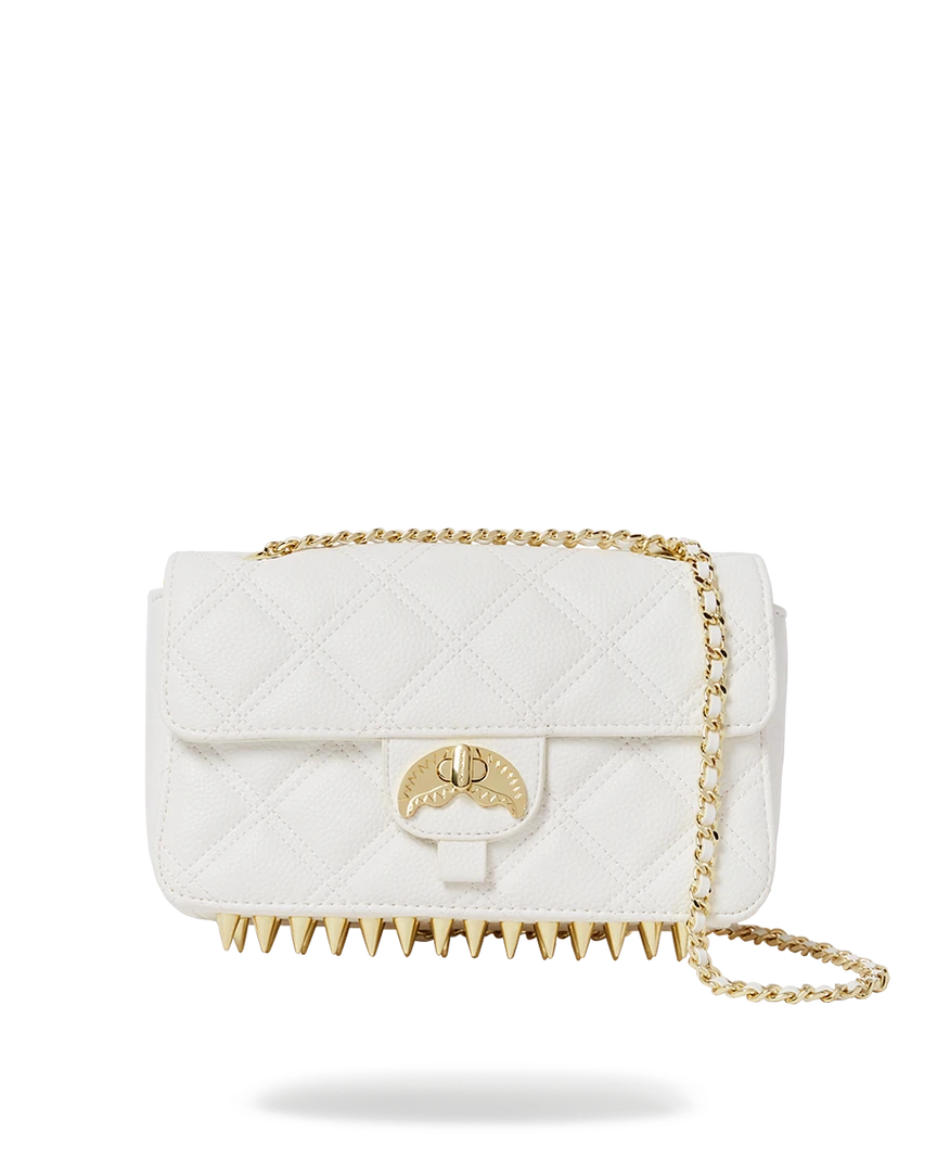 SPRAYGROUND® RIVIERA LE BLANC GOLD CHAIN SHARK HANDBAG BAGS 3 SPRAYGROUND® RIVIERA LE BLANC GOLD CHAIN SHARK HANDBAG BAGS