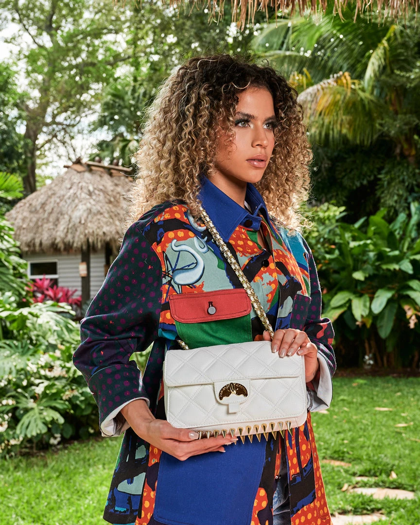 SPRAYGROUND® RIVIERA LE BLANC GOLD CHAIN SHARK HANDBAG BAGS 4 SPRAYGROUND® RIVIERA LE BLANC GOLD CHAIN SHARK HANDBAG BAGS