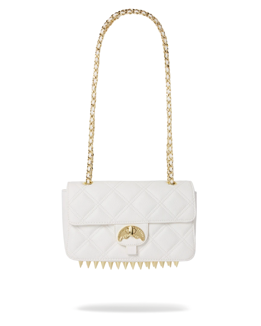 SPRAYGROUND® RIVIERA LE BLANC GOLD CHAIN SHARK HANDBAG BAGS 8 SPRAYGROUND® RIVIERA LE BLANC GOLD CHAIN SHARK HANDBAG BAGS