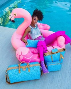 SPRAYGROUND® ILLUCHAINS TURQ CROSSOVER CLUTCH CROSSOVER CLUTCHES