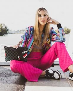 SPRAYGROUND® HENNY AIIR TO THE THRONE CROSSOVER CLUTCH CROSSOVER CLUTCHES