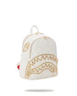 SPRAYGROUND® RIVIERA LE BLANC GOLD CHAIN SHARK SAVAGE BACKPACK BAGS