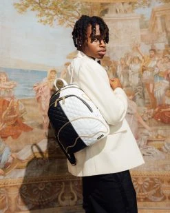 SPRAYGROUND® LEVELED UP SPLIT QUILT SHARK SAVAGE BACKPACK NEW ARRIVALS