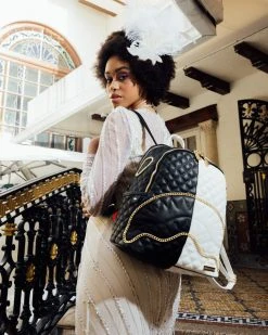 SPRAYGROUND® LEVELED UP SPLIT QUILT SHARK SAVAGE BACKPACK NEW ARRIVALS