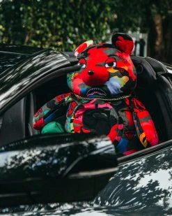 SPRAYGROUND® CAMOBURST MONEYBEAR TEDDYBEAR BACKPACK BAGS