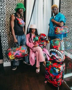 SPRAYGROUND® CAMOBURST MONEYBEAR TEDDYBEAR BACKPACK BAGS