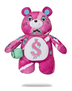 SPRAYGROUND® PINK PUNK MONEYBEAR TEDDYBEAR BACKPACK NEW ARRIVALS