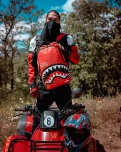 SPRAYGROUND® SHARK CENTRAL (RED) (DLXV) NEW ARRIVALS