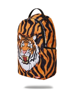 SPRAYGROUND® TIGER COZY VELOUR FUR BACKPACK