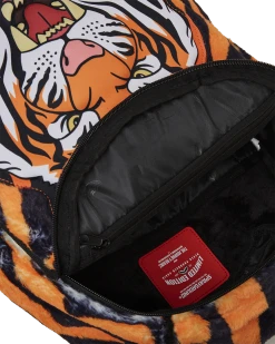 SPRAYGROUND® TIGER COZY VELOUR FUR BACKPACK
