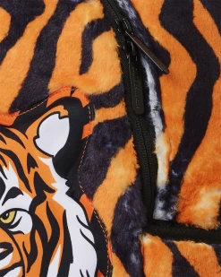 SPRAYGROUND® TIGER COZY VELOUR FUR BACKPACK