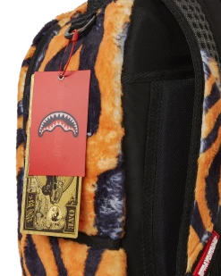 SPRAYGROUND® TIGER COZY VELOUR FUR BACKPACK