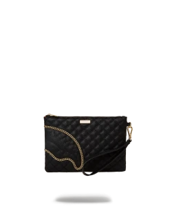 SPRAYGROUND® LEVELED UP SPLIT QUILT SHARK CROSSOVER CLUTCH NEW ARRIVALS