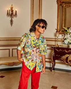 SPRAYGROUND® RICHIE RICH SHORT-SLEEVE BUTTON DOWN