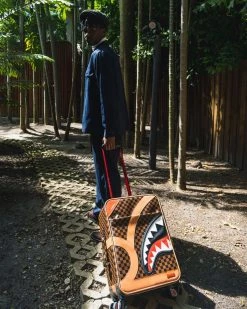 SPRAYGROUND® HENNY AIR TO THE THRONE CUT & SEW VEGAN LEATHER CARRY-ON LUGGAGE