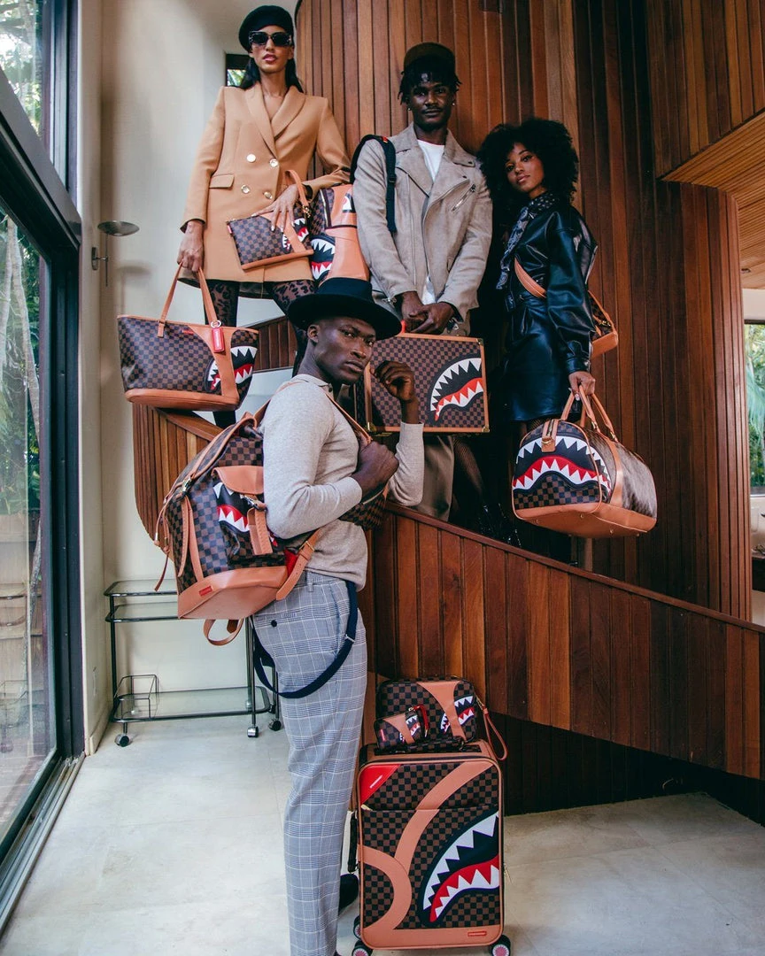 SPRAYGROUND® HENNY AIR TO THE THRONE CUT & SEW VEGAN LEATHER CARRY-ON LUGGAGE 10 SPRAYGROUND® HENNY AIR TO THE THRONE CUT & SEW VEGAN LEATHER CARRY-ON LUGGAGE