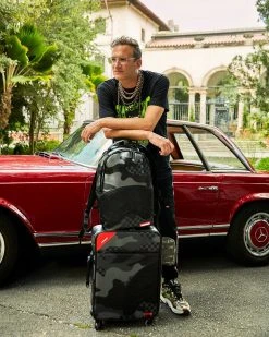 SPRAYGROUND® 3AM NEVER SLEEP CUT & SEW VEGAN LEATHER CARRY-ON LUGGAGE