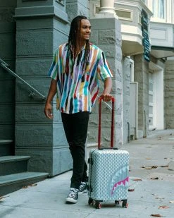 SPRAYGROUND® ROSE ALL DAY LA PALAIS SHARKNAUTICS HARDSHELL CARRY-ON LUGGAGE