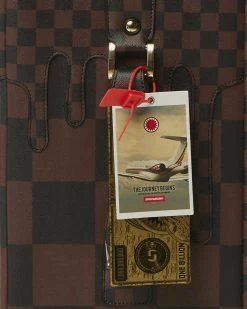 SPRAYGROUND® XTC SHARKS IN PARIS CUT & SEW VEGAN LEATHER CARRY-ON LUGGAGE