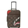 SPRAYGROUND® XTC SHARKS IN PARIS CUT & SEW VEGAN LEATHER CARRY-ON LUGGAGE