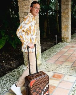 SPRAYGROUND® XTC SHARKS IN PARIS CUT & SEW VEGAN LEATHER CARRY-ON LUGGAGE