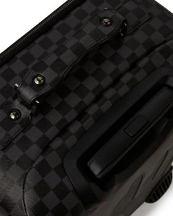 SPRAYGROUND® XTC GREY SHARKS IN PARIS CUT & SEW VEGAN LEATHER CARRY-ON LUGGAGE