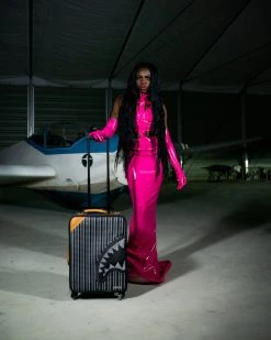 SPRAYGROUND® ILLUCHAINS CUT & SEW VEGAN LEATHER CARRY-ON LUGGAGE