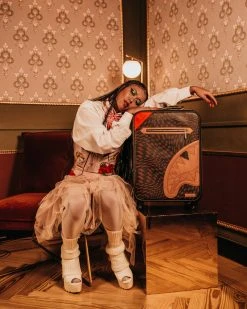 SPRAYGROUND® TRIPPY HENNY CUT & SEW VEGAN LEATHER CARRY-ON LUGGAGE