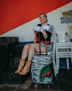 SPRAYGROUND® NIGHT NIGHT SHARKNAUTICS HARDSHELL CARRY-ON LUGGAGE 27 SPRAYGROUND® NIGHT NIGHT SHARKNAUTICS HARDSHELL CARRY-ON LUGGAGE