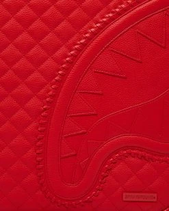 SPRAYGROUND® RED RIVIERA VEGAN LEATHER CARRY-ON LUGGAGE (ONLY 100 MADE & NUMBERED)