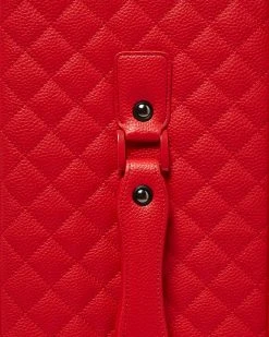 SPRAYGROUND® RED RIVIERA VEGAN LEATHER CARRY-ON LUGGAGE (ONLY 100 MADE & NUMBERED)