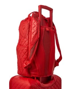 SPRAYGROUND® RED RIVIERA VEGAN LEATHER CARRY-ON LUGGAGE (ONLY 100 MADE & NUMBERED)