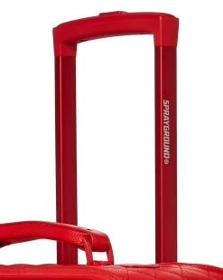 SPRAYGROUND® RED RIVIERA VEGAN LEATHER CARRY-ON LUGGAGE (ONLY 100 MADE & NUMBERED)