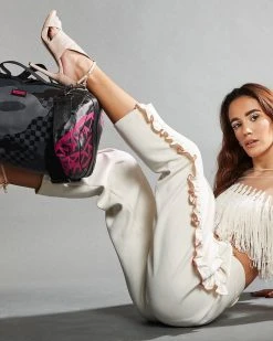 SPRAYGROUND® 3AM PINK DRIP TUBE DUFFLE BAGS