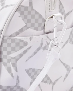 SPRAYGROUND® SHARK CHECK (WHITE) DUFFLE