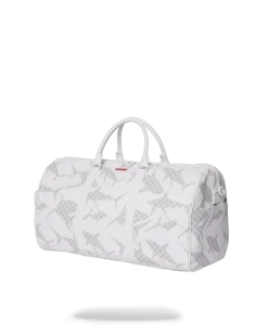 SPRAYGROUND® SHARK CHECK (WHITE) DUFFLE