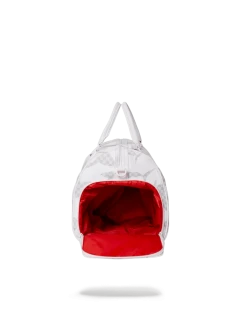 SPRAYGROUND® SHARK CHECK (WHITE) DUFFLE
