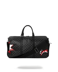 SPRAYGROUND® SHARK BITE SHARKS IN PARIS GRAY DUFFLE