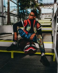 SPRAYGROUND® BAGS SHARKS AND SKULLS DUFFLE