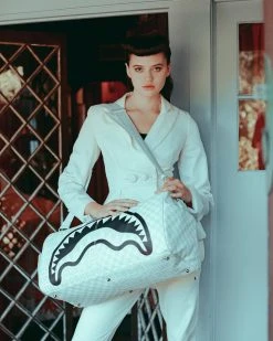 SPRAYGROUND® SPLIT THE CHECK (PEARL) DUFFLE