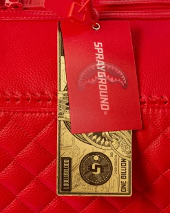 SPRAYGROUND® RED RIVIERA EMPEROR DUFFLE 30 SPRAYGROUND® RED RIVIERA EMPEROR DUFFLE