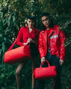 SPRAYGROUND® RED RIVIERA MINI DUFFLE BAGS