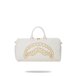 SPRAYGROUND® RIVIERA LE BLANC GOLD CHAIN SHARK DUFFLE BAGS