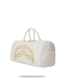 SPRAYGROUND® RIVIERA LE BLANC GOLD CHAIN SHARK DUFFLE BAGS