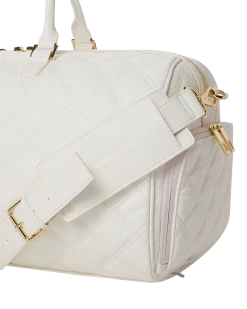 SPRAYGROUND® RIVIERA LE BLANC GOLD CHAIN SHARK DUFFLE BAGS