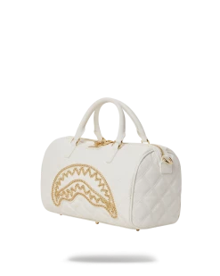 SPRAYGROUND® RIVIERA LE BLANC GOLD CHAIN SHARK MINI DUFFLE 22 SPRAYGROUND® RIVIERA LE BLANC GOLD CHAIN SHARK MINI DUFFLE