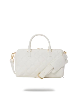 SPRAYGROUND® RIVIERA LE BLANC GOLD CHAIN SHARK MINI DUFFLE 25 SPRAYGROUND® RIVIERA LE BLANC GOLD CHAIN SHARK MINI DUFFLE