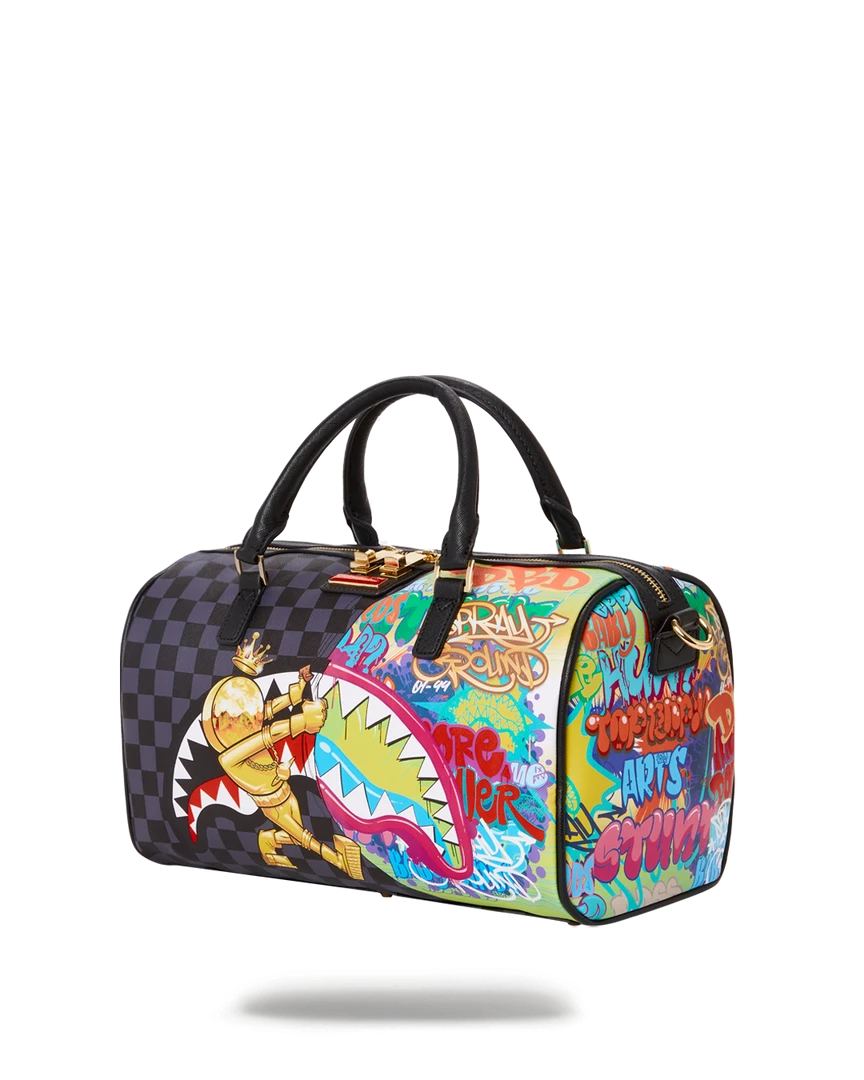 SPRAYGROUND® ASTROMANE SHARKS IN SPACE MINI DUFFLE 9 SPRAYGROUND® ASTROMANE SHARKS IN SPACE MINI DUFFLE
